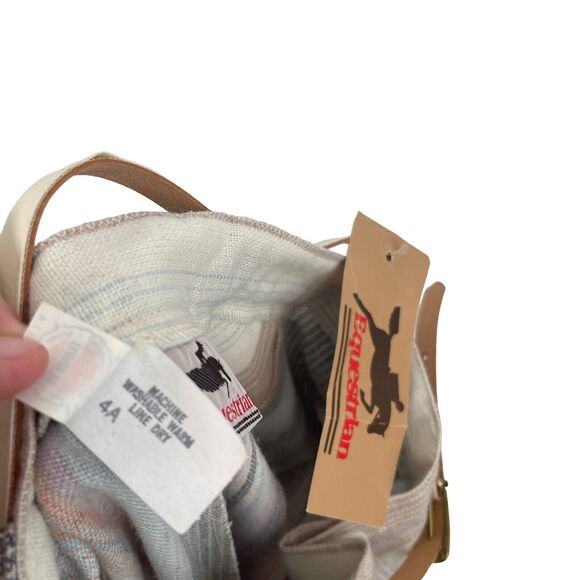 Equestrian Vintage Striped Pants Hi Rise Made in USA Western Rodeo Womens 11 2" - Picture 7 of 7